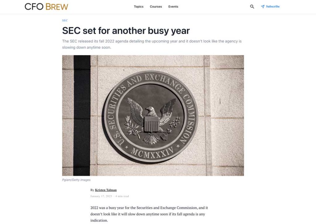 SEC climate risk disclosure rule