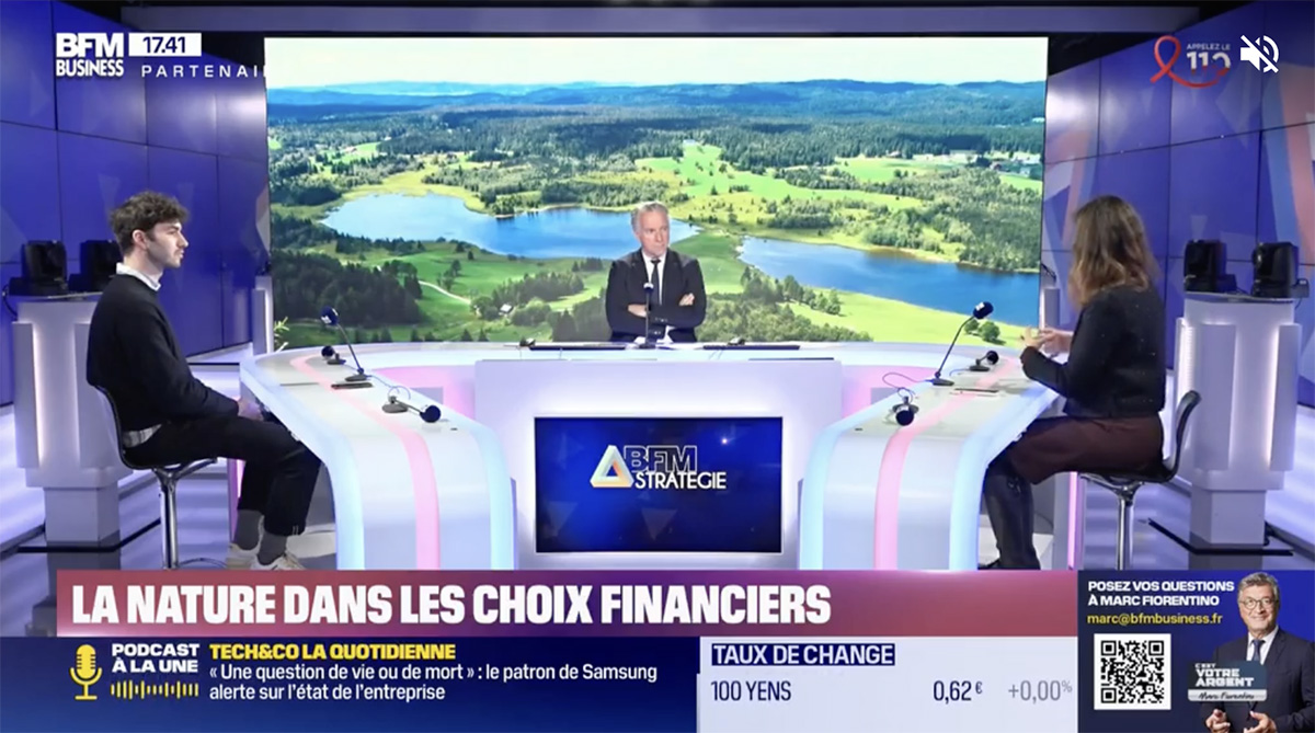 Interview sur BFM Stratégie sur le sujet de la nature dans les choix financiers